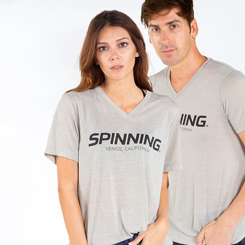 Spinning® Unisex Venice Short Sleeve V-Neck Tee X-Large